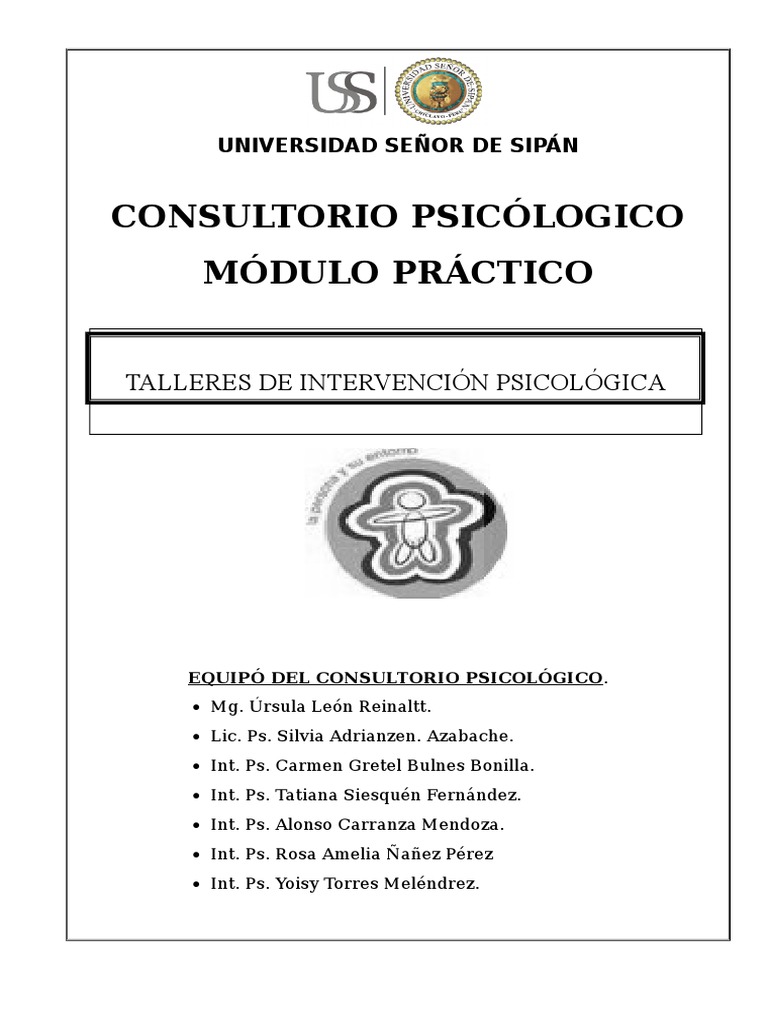Talleres de Intervencion Psicologica | PDF | Vida | Planificación