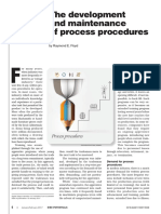 The Development and Maintenance of Process Procedures: by Raymond E. Floyd