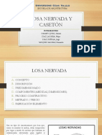 Losa nervada y casetón en arquitectura