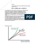 Rendimientos a Escala