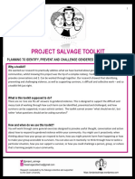 Planning Toolkit for Gendered Violence Prevention