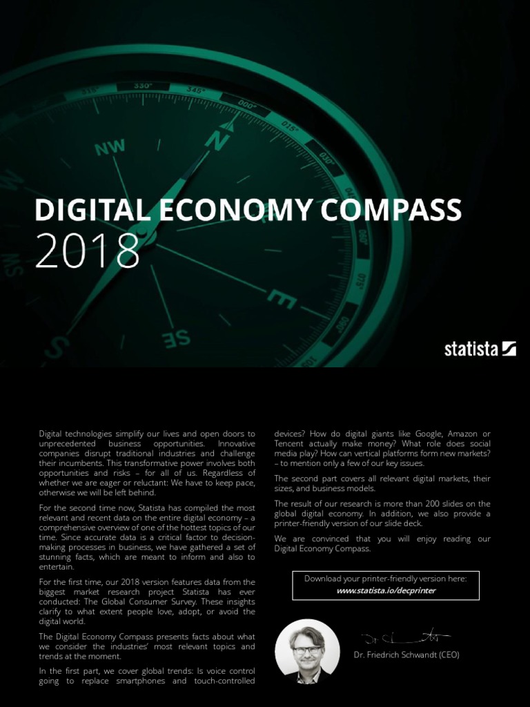 Digital Economy Compass 2018 PDF Amazon Echo Social Media