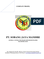 Company Profil PT Sobang Jaya Mandiri Siap Cetak