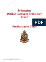 Indonesian Defense Language Proficiency Test 5: Familiarization Guide