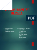 Battery Industry in India