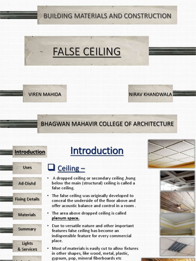 False Celling 1 | PDF | Drywall | Ceiling