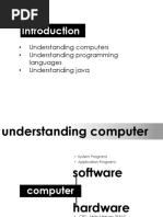 Understanding Computers - Understanding Programming Languages - Understanding Java