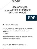 Balance Articular - Diagnóstico Diferencial en Kinesiología