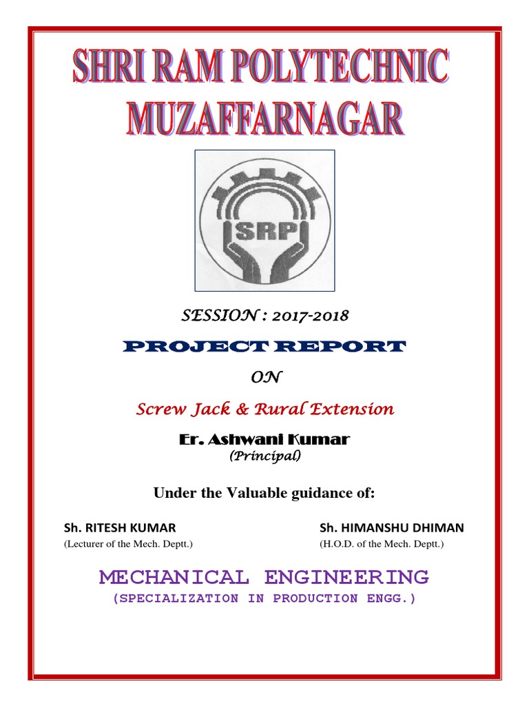 Mechanical Engineering: Project Report | PDF