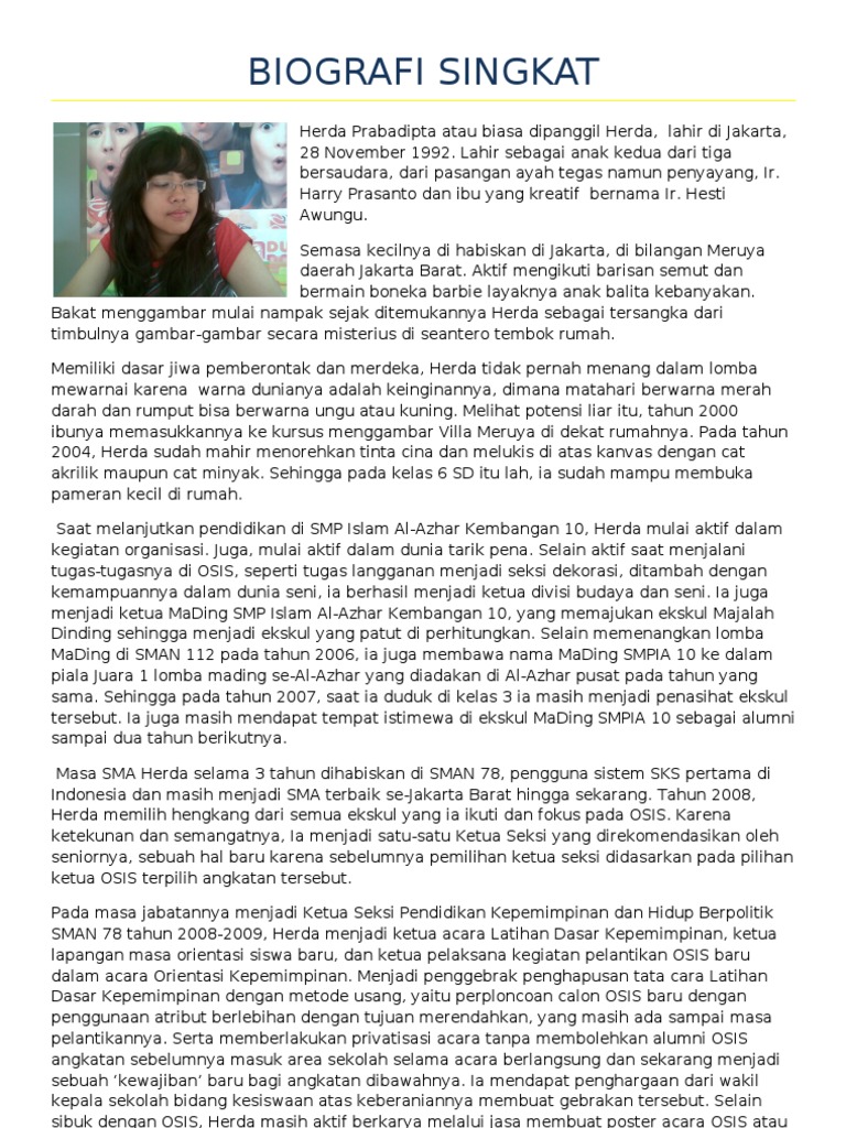 Biografi Singkat | PDF