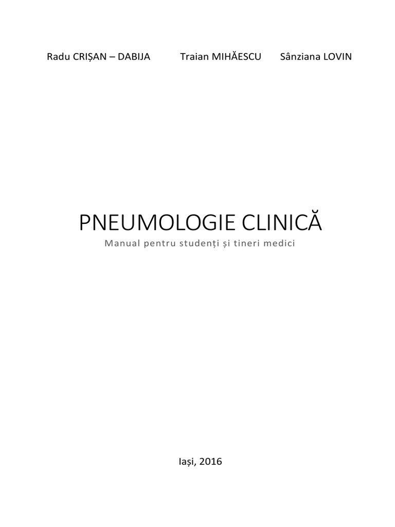 zoom miracle Seem Manual de Pneumologie Clinica PDF | PDF