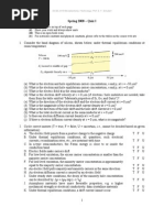 2008 ECSE 2210 MT Quiz 1 and Solution