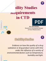 Stability Studies Requirements in CTD: Research & Development Manager Al-Fares Pharmaceutical