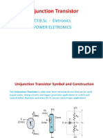 Unijunction Transistor: T.Y.B.Sc - Eletronics Power Eletronics