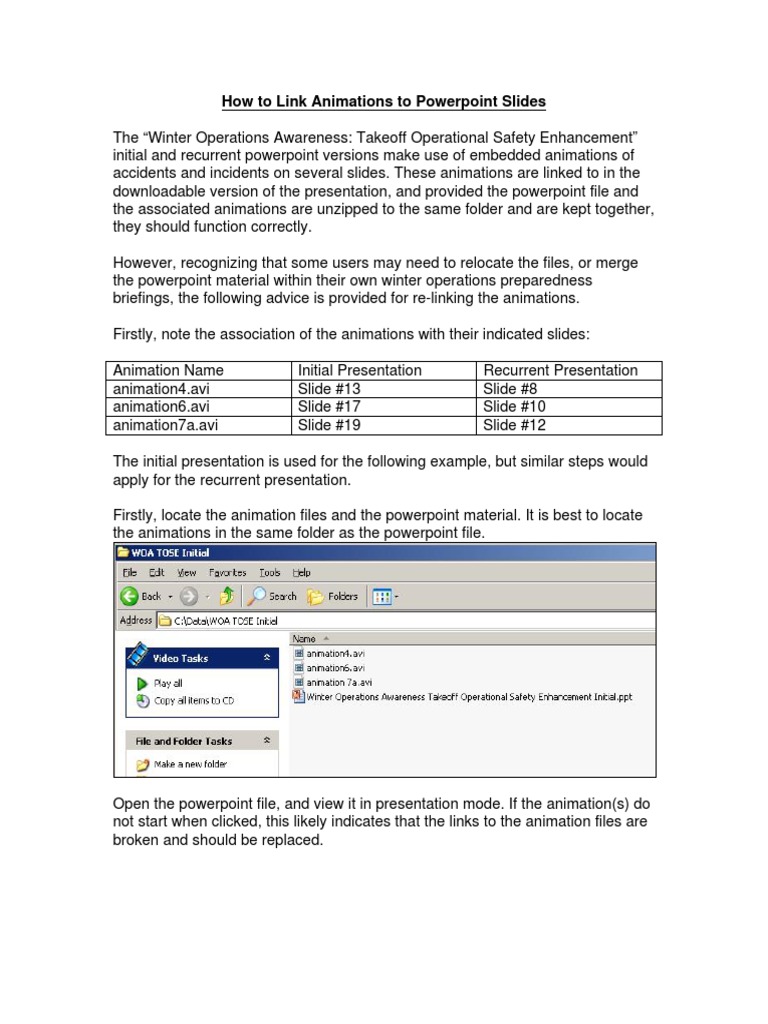 Linking Animations in PowerPoint Slides | PDF | Microsoft Power Point ...
