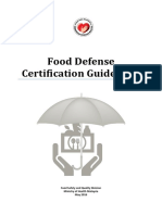 Food Defense Certification - MOH PDF