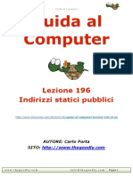 Guida Al Computer - Lezione 196 - Indirizzi Statici Pubblici
