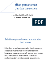 Pelatihan Pemahaman Standar Dan Instrumen