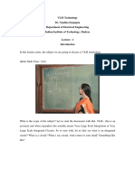 VLSI Technology Dr. Nandita Dasgupta Department of Electrical Engineering Indian Institute of Technology, Madras