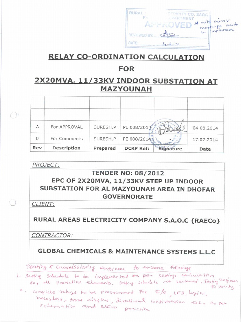 Relay Setting Calculation Mazyunah S S PDF | PDF