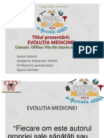 Evolutia Medicinei