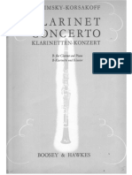 Rimsky - Korsakov-Concerto For Clarinet and Brass Band Clarinet Solo & Piano PART
