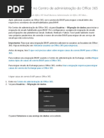 Migração IMAP No Centro de Administração Do Office 365