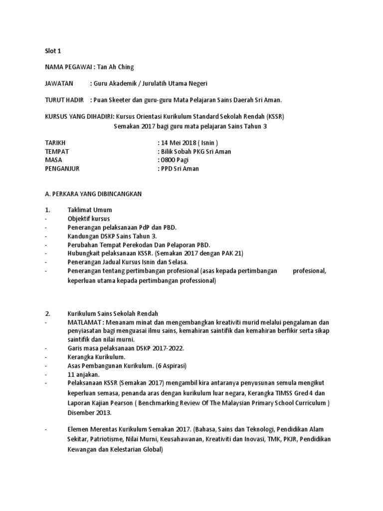 Minit Curai Kurus Orientasi Sains Semakan KSSR tahun 3.docx