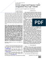 Studi Analisis Governor Sebagai Load Frequency Control Pada PLTG Menggunakan Fuzzy Logic Controller