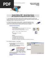 Kodak Edition RIP - Quick Start Guide: RIP Installation/Configuration/Profile Loading