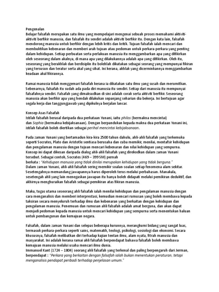 Nota Falsafah Pdf