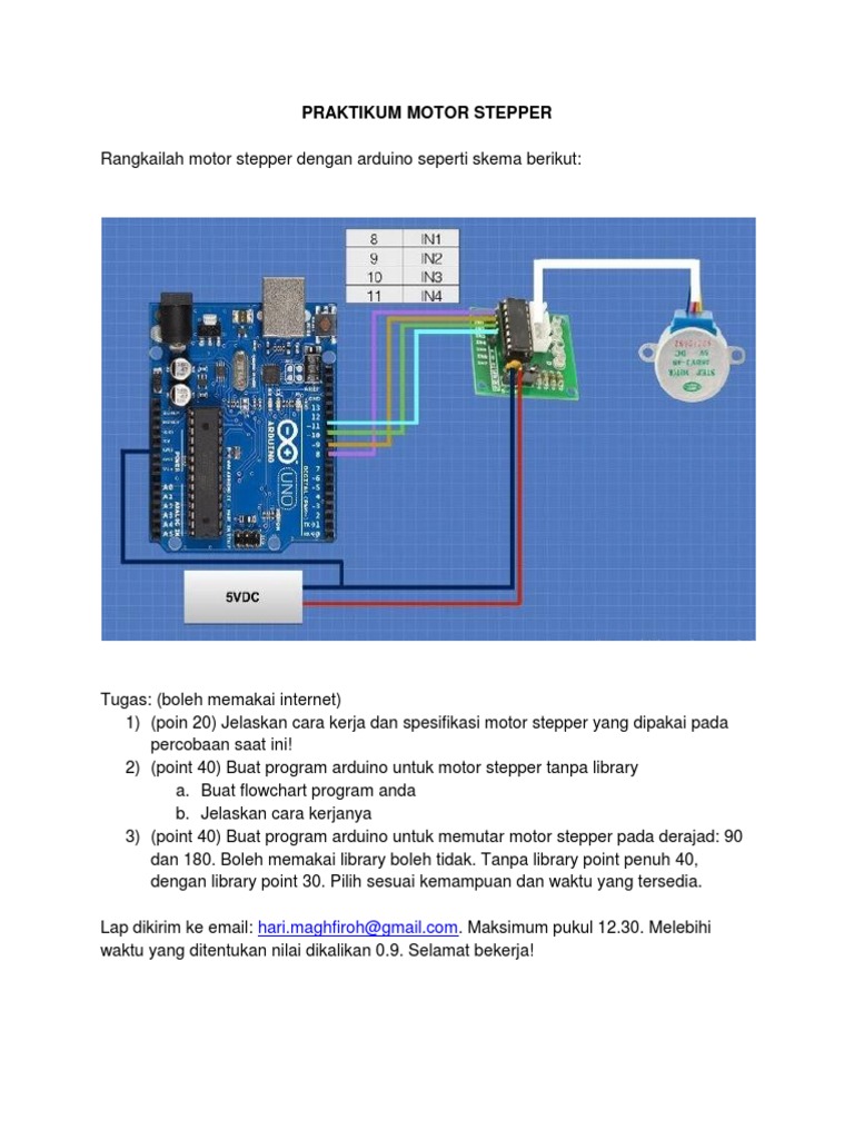 Praktikum Motor Stepper dengan Arduino | PDF