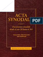Acta Synodalia. Documentos Sinodales Des