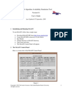 Matlab Algorithm Availability Simulation Tool User's Guide: 1 Installating and Running MAAST