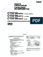 Catalogo de Partes Cy50 Año 98 Moto Yamaha PDF