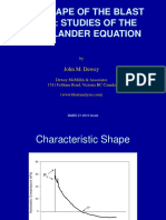 The Characteristic Shape of Blast Waves: Studies of the Friedlander Equation