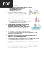 Hydraulics - Series 1 (Fundamentals of Fluid Flow) - Sample Problems PDF