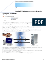 Como Usar Ping para Probar La Conectividad y Funcionamiento de Redes PDF