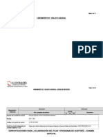 Ficha de Revisión - Plan y Programa de Auditoría de Electro