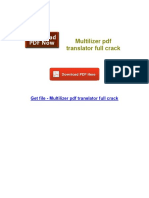 Multilizer PDF Translator Full Crack PDF