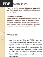This Keyword in Java