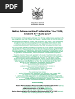 BLACKS (1928) - Native Administration Proclamation 15 of 1928 (Annotated)