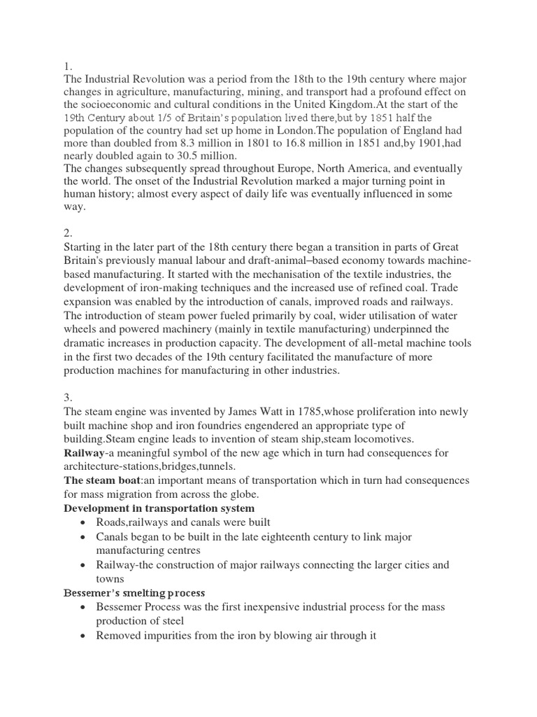 The Industrial Revolution | PDF | Industrial Revolution | Machines