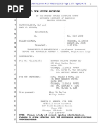 Transcript of Proceedings in Martin-Elliot, LLC et al v. Decker