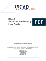 Specification Manager User Guide