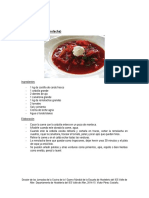 Receta Borsch