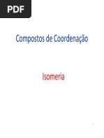 Isomeria - Compostos de Coordenação