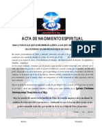 Acta de Nacimiento Espiritual PDF
