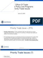 Trade Enforcement and Facilitation - Priority Trade Initiatives (2018-06-26)