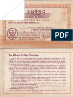 District Commissioner Certificate (1935)